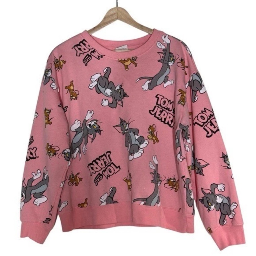 Tom & Jerry Pink Women's Sweater